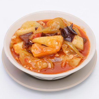 Savor the flavors of a homemade sweet and sour dish featuring pineapple and vegetables in a vibrant sauce.